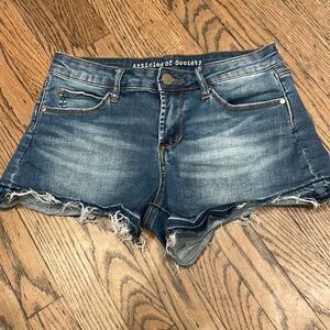 EUC! Articles of Society Frayed Edge Jean Shorts - Size 25